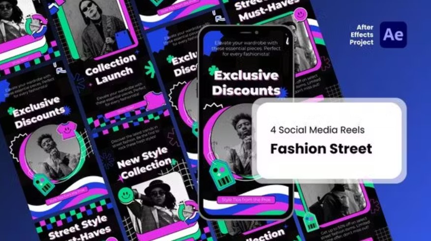 Videohive 53520873 Social Media Reels - Fashion Street After Effects