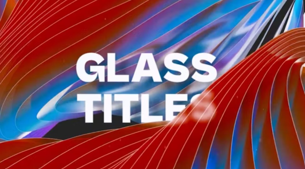 Glass Titles Premiere Pro Template