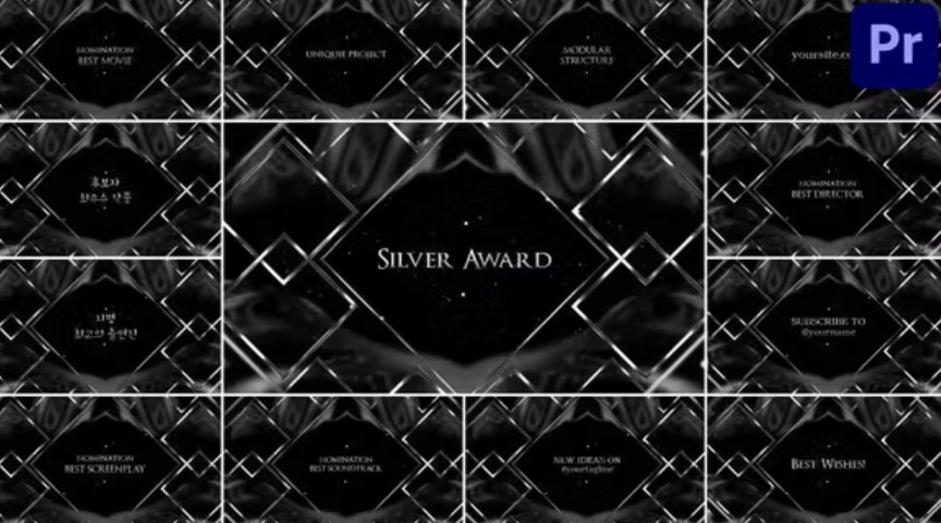 Videohive 53982936 Silver Award Opener for Premiere Pro