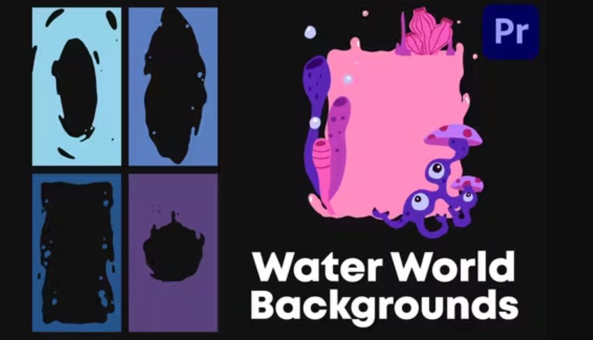 Videohive 53964681 Water World Backgrounds | Premiere Pro MOGRT