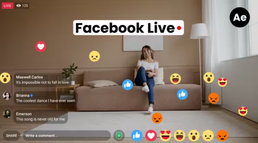 Videohive 53968363 Facebook Live Template | GFXHive