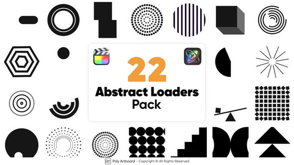 Videohive 48663506 Abstract Loaders Pack for Final Cut Pro X