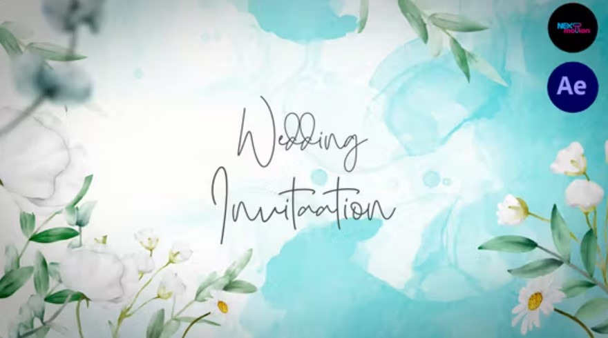 Videohive 54033102 Watercolor Wedding Invitation Slideshow 2.0