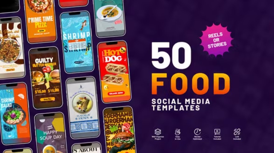 Videohive 54146069 Food Instagram Stories