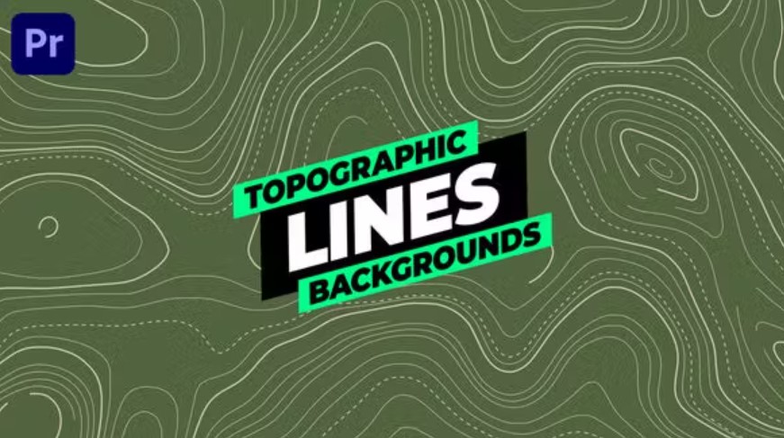 Videohive Topographic Lines Backgrounds