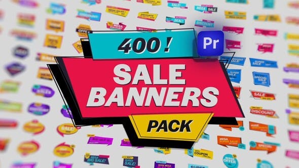 Videohive 54090327 Animated Sale Banners Pack for Premiere Pro