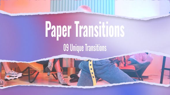 Videohive 54150904 Paper Transitions Premiere Pro MOGRT, GFXHive