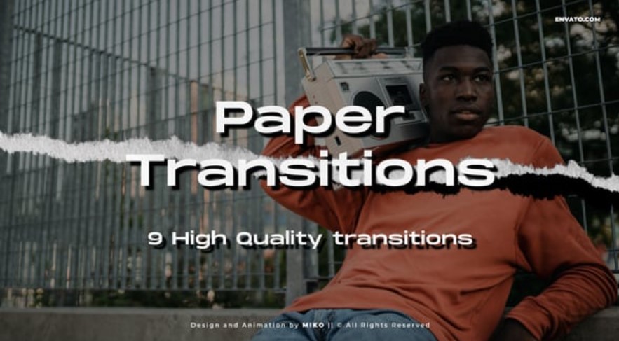 Videohive 54300039 Paper Transitions