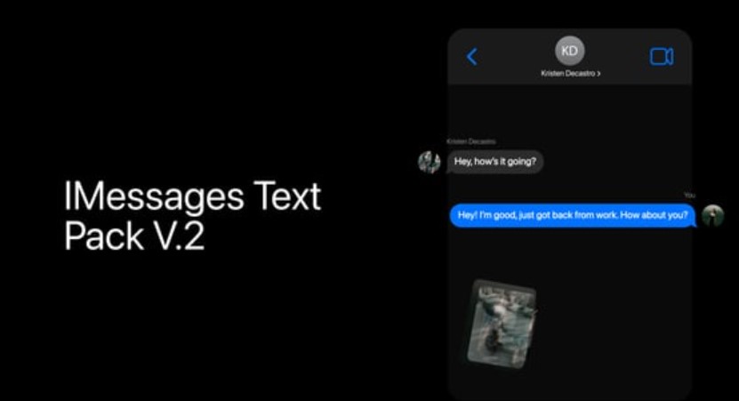 Videohive 54327537 iMessages Text Pack