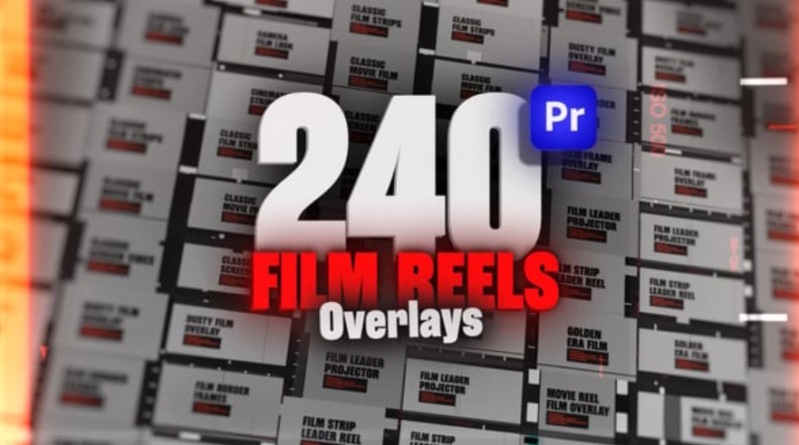 Videohive 53921941 Animated Film Reel Overlays Pack For Premiere Pro