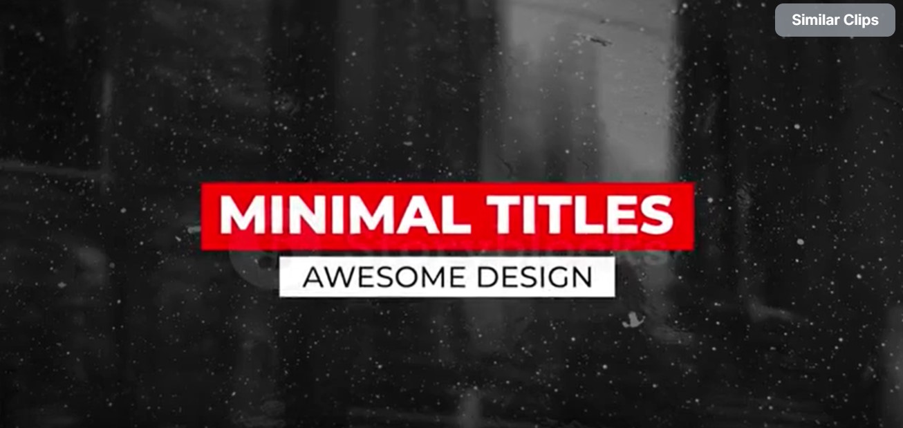 Modern Clean Titles | GFXHive