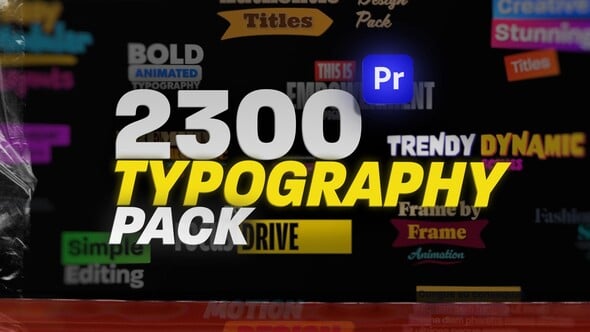 Videohive 54262105 Animated Typography Pack for Premiere Pro