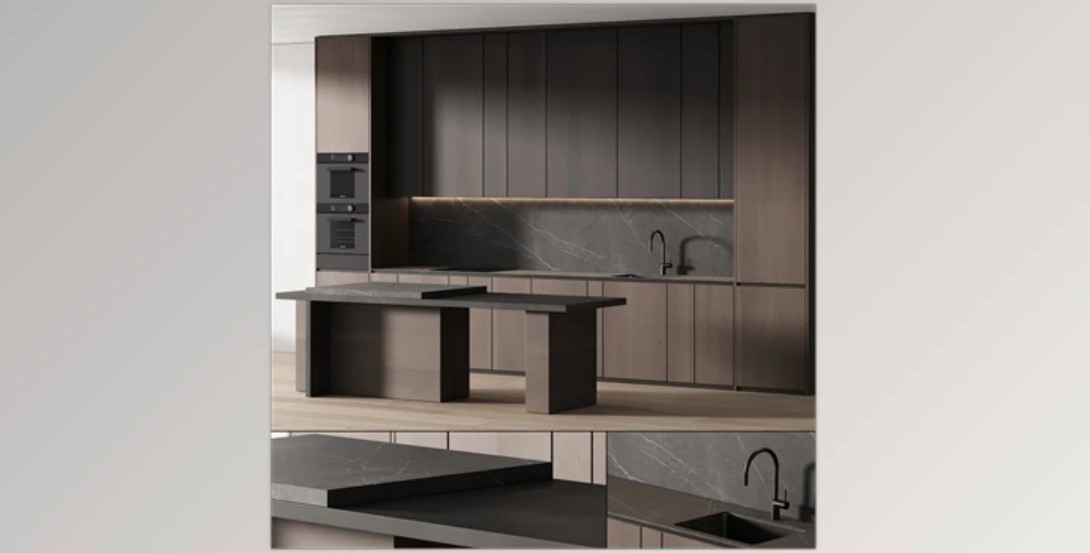 Download: 241 Modern Kitchen 14 Minimal Modern Kitchen with Island 05