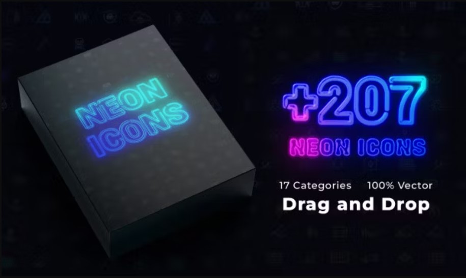 Neon Icons Essential Pack