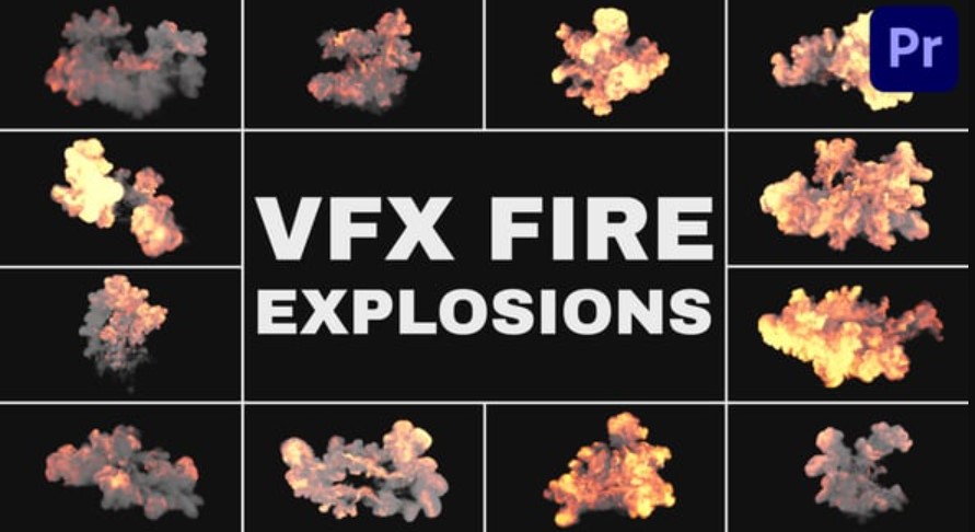 Videohive 54333090 VFX Fire Explosions for Premiere Pro