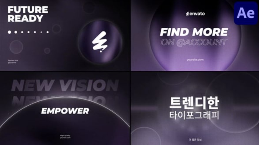 Videohive 54429284 Futuristic Typography for After Effects