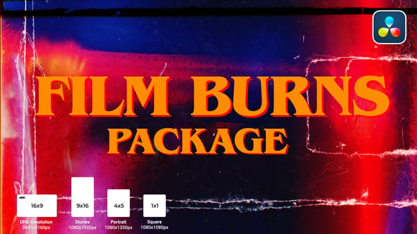 Videohive 54418263 Film Burns Package