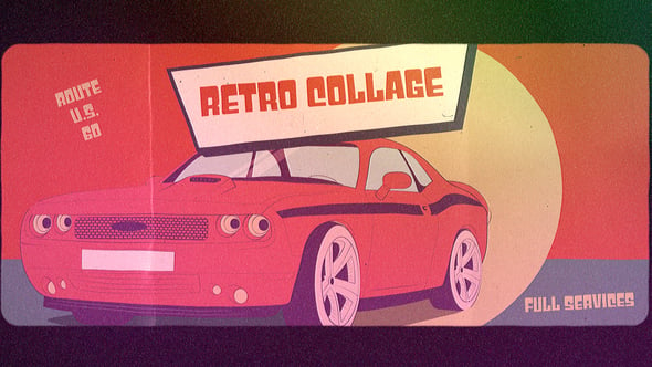 Videohive 54446530 Retro Collage Opener