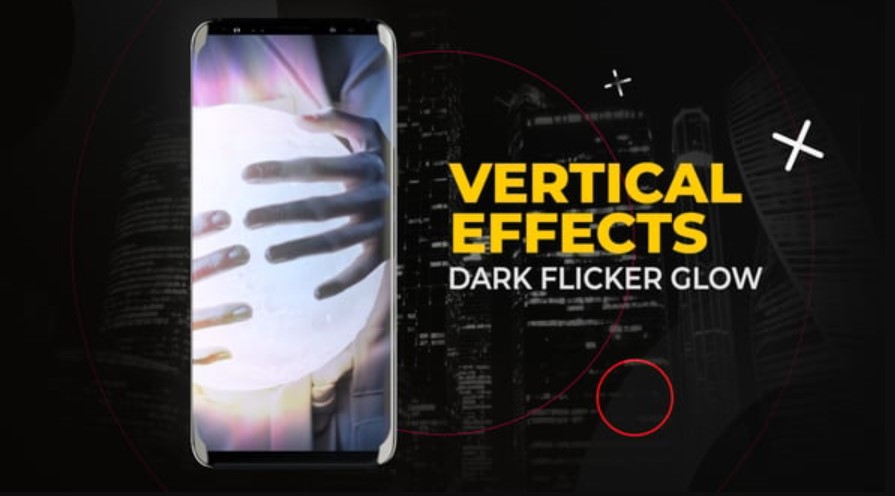 Videohive 54453925 Vertical Dark Flicker Glow Effects | After Effects