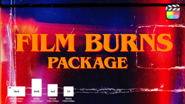 Videohive 54418807 Film Burns Package