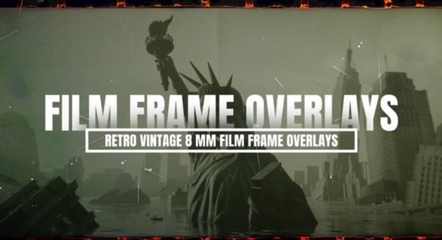 Videohive 54478103 Retro Vintage 8MM Film Frame Overlays for After Effects