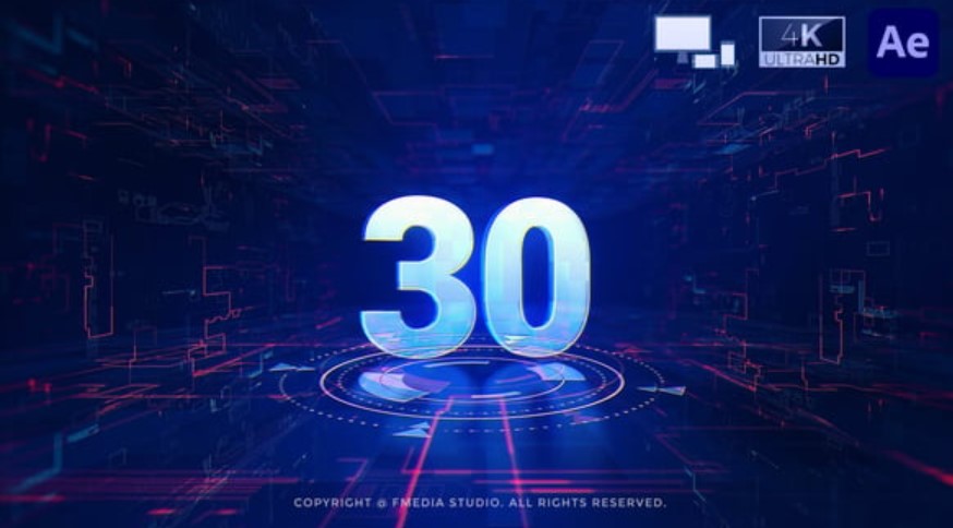 Videohive 54470975 Digital Countdown V2: Enhance Your Events with GFXHive