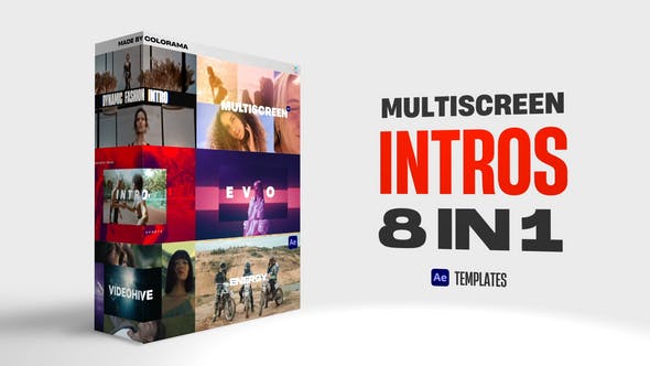 Download: Videohive 50240740 Multiscreen Intros Pack for After Effects