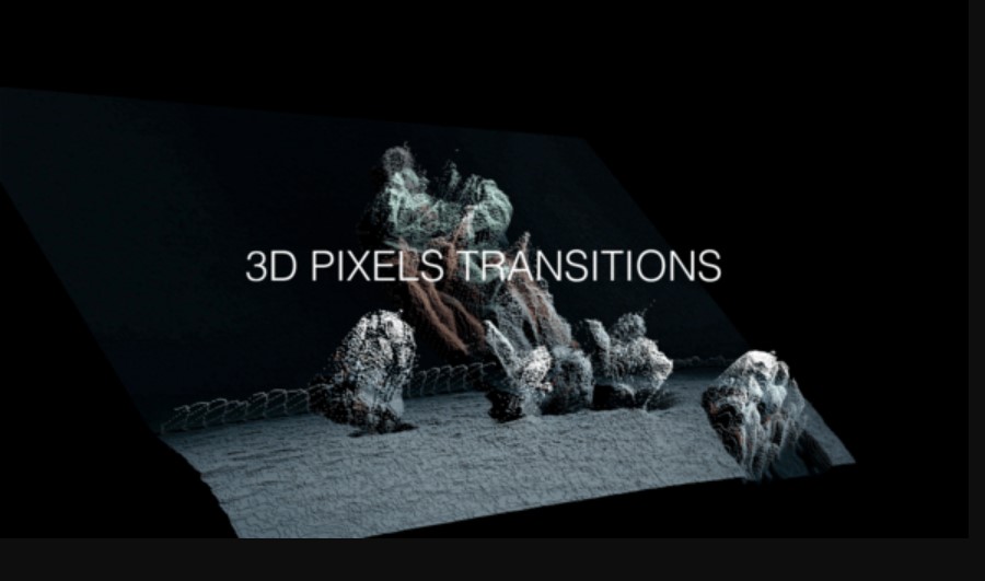 Videohive 54501937 3D Pixels Transitions