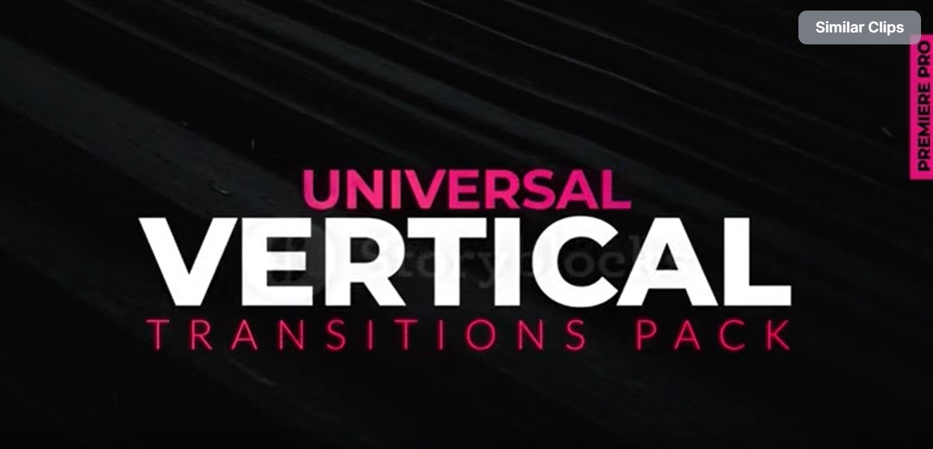 Universal Vertical Transitions Presets for Premiere Pro