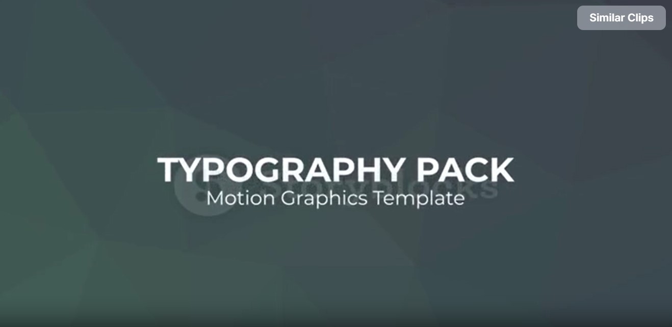 Typography Pack MOGRT