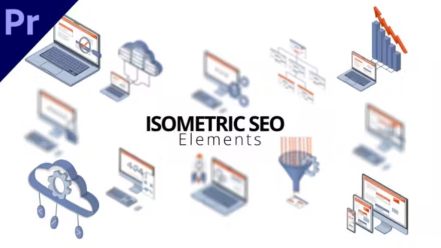 Videohive 50353116 Isometric SEO Elements