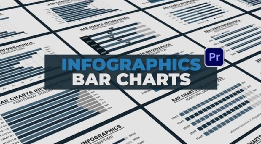 Videohive Bars Charts Infographics MOGRT