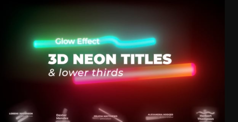 Videohive 54528239 Neon Titles 1