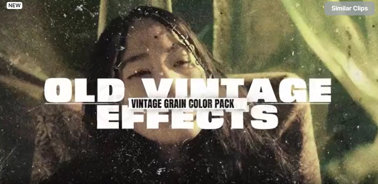 Old Vintage Grain Color Effects Pack MOGRT