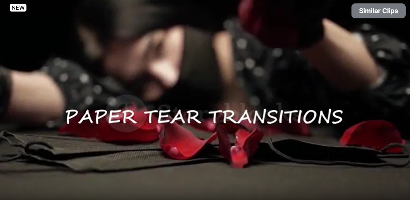 Paper Tear Transitions MOGRT