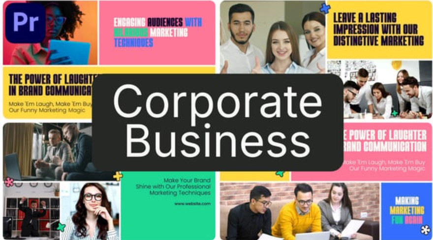 Videohive 54558171 Clean Minimal Corporate Business Slideshow MOGRT