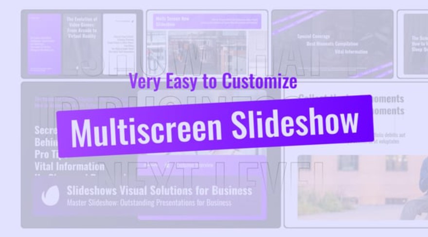 Videohive 54434141 Multi Screen Slideshow MOGRT