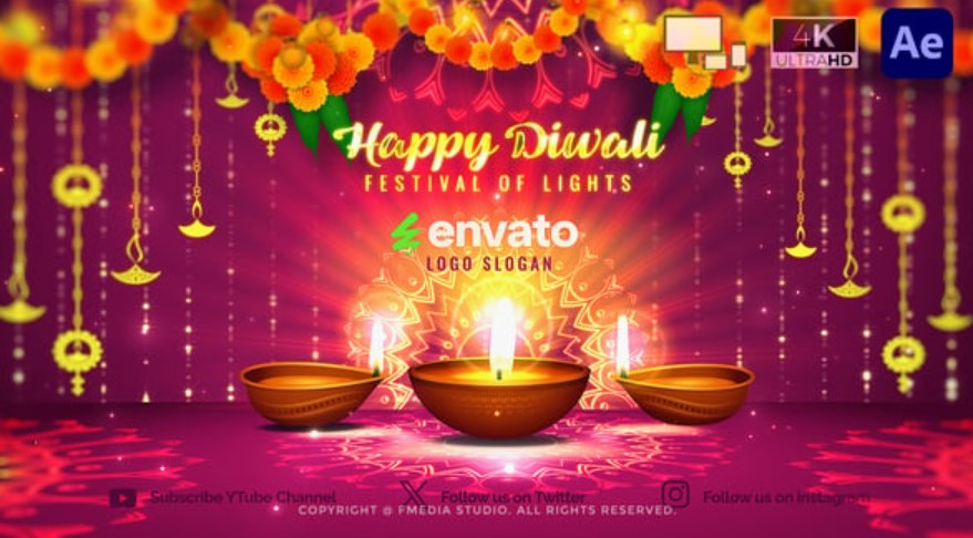 Videohive 54605046: Diwali Lighting Festival – Celebrate with Style