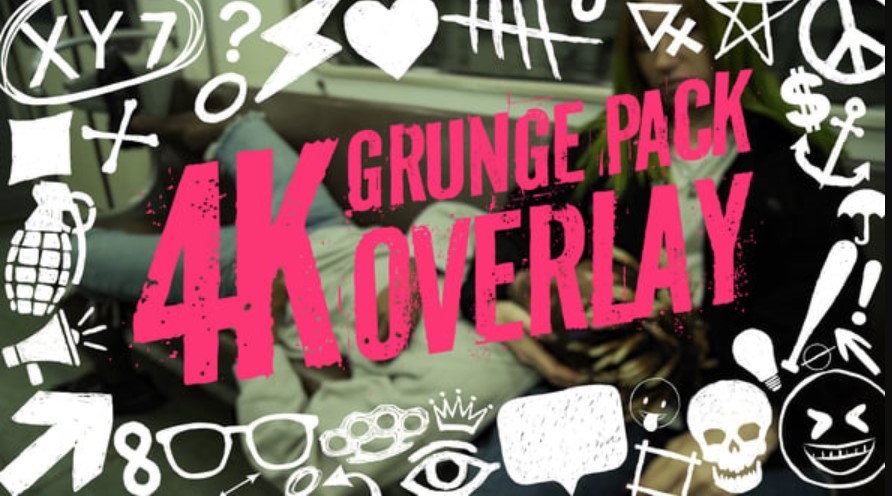 Videohive 54715240 Grunge Pack Overlay 4K