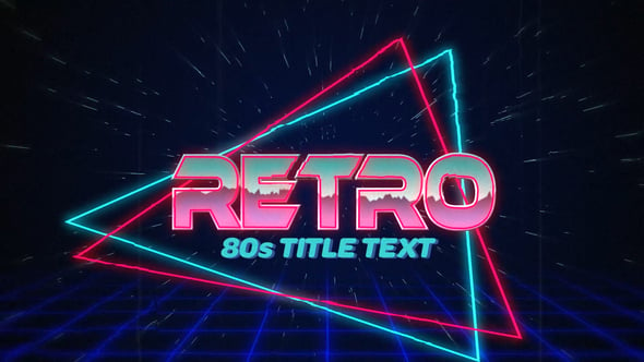 Unlock Creative Potential with Videohive 54690519 Retro 80s Text