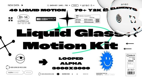 Videohive 54650828 Liquid Glass Motion Kit: Elevate Your Video Projects