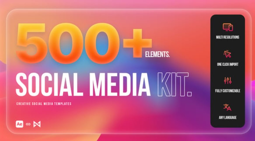 Videohive 54759855 Social Media Kit | After Effects for Stunning Content