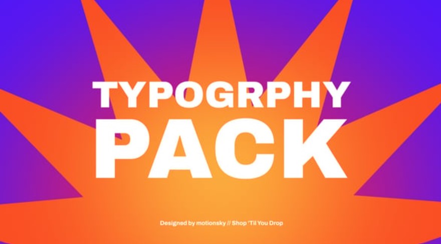 Videohive 54745408 9 Typography Clearance Pack | Premiere Pro