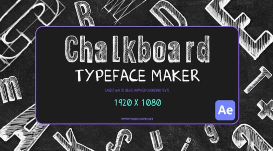 Videohive 54813910 Chalkboard Typeface Maker