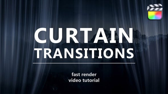 Videohive 48525571 Curtain Transitions for FCPX