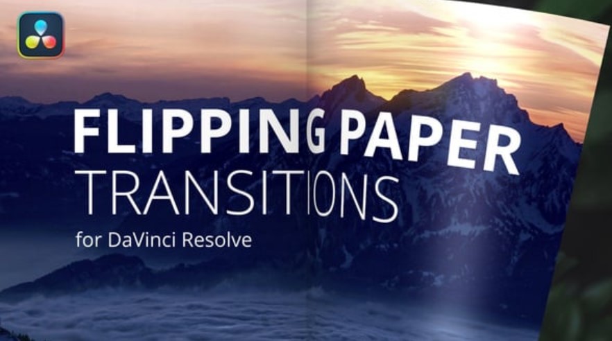 Videohive 53426497 Flipping Paper Transitions for DaVinci Resolve