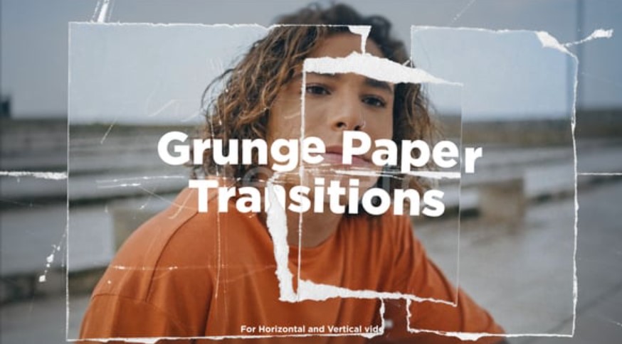 Videohive 54816830 Grunge Paper Transitions