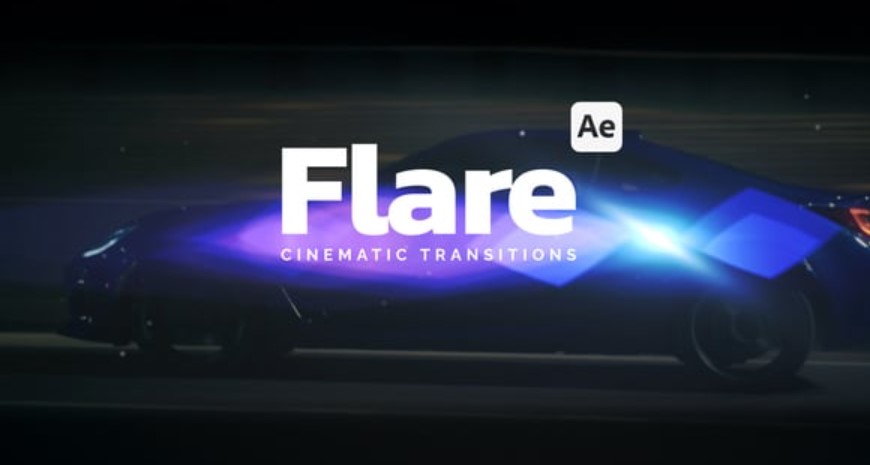 Videohive 54855289 Cinematic Flare Transitions