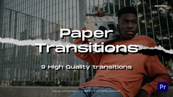 Videohive 54794190 Paper Transitions