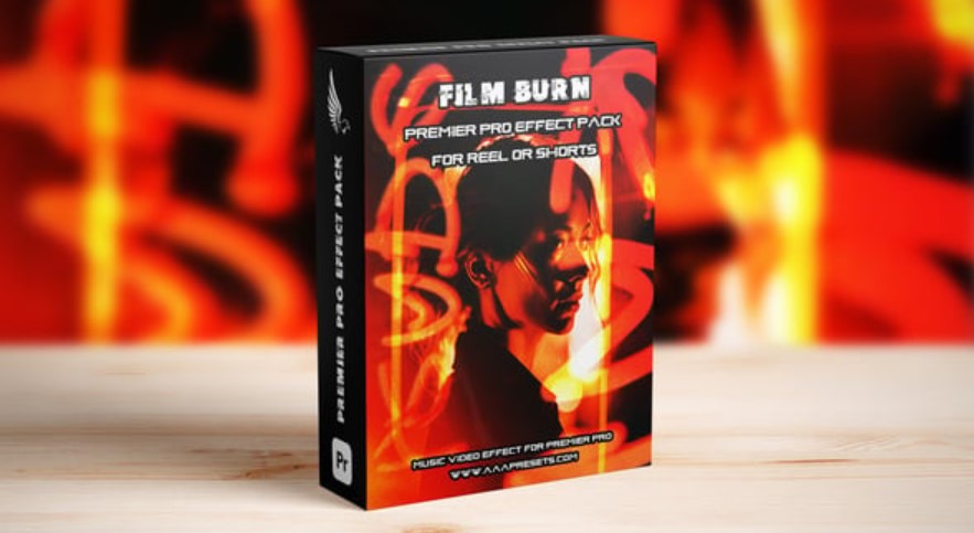 Videohive 54854205 Film Burn Transition Pack for Reel or Shorts Vertical Videos